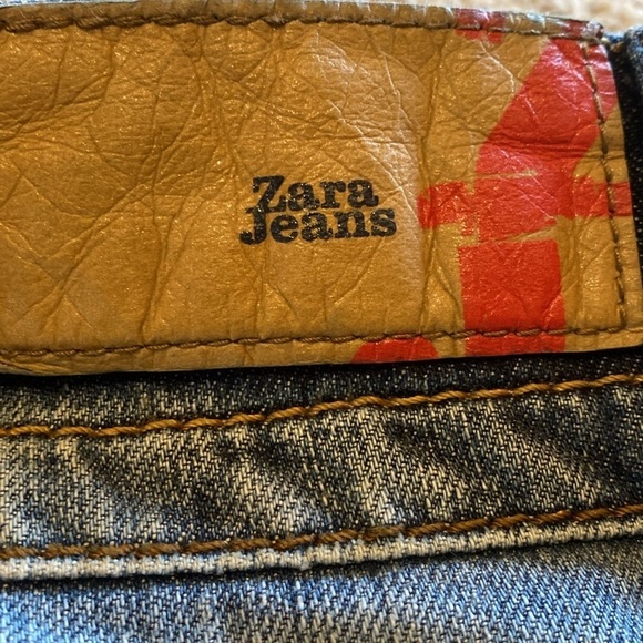 Zara 1975 Loose Fit Straight Low Rise Button Fly Mens Jeans Size W36 L34 TALL - Picture 11 of 16